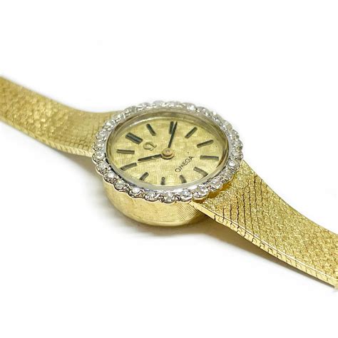 omega ladies diamond watch vintage